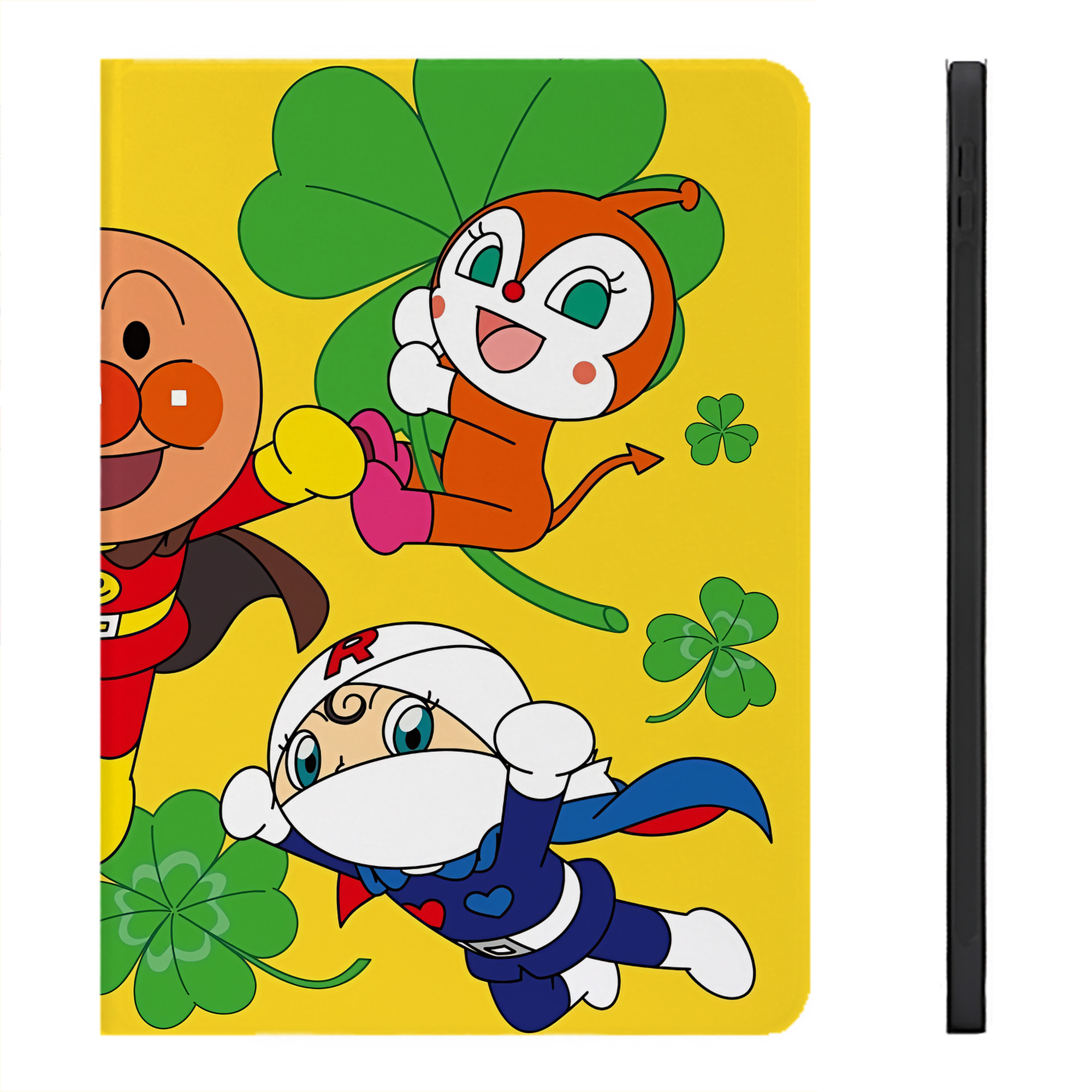 （画像用） アンパンマン Anpanman IPadケース ペンホルダー付き ブックスタイルデザイン